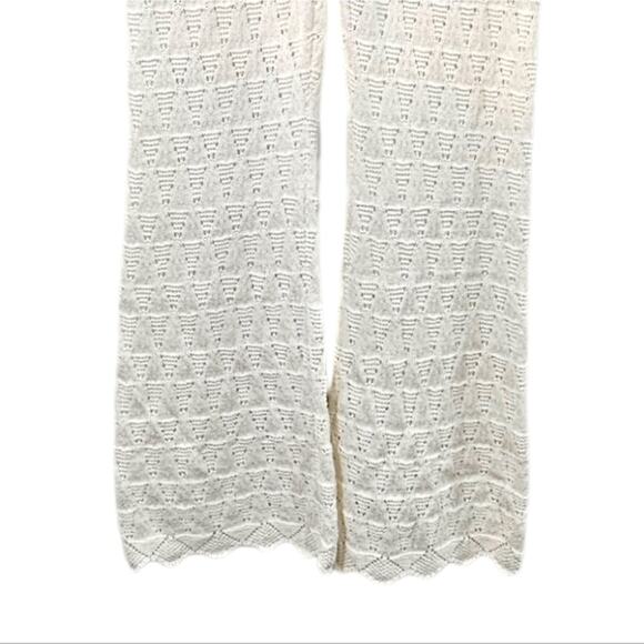 NWT WAYF BRB Pointelle Flare Leg Pants Size L - Picture 5 of 10